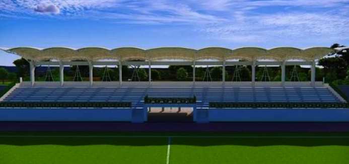 Atap Tribun Penonton & GOR Terbuka